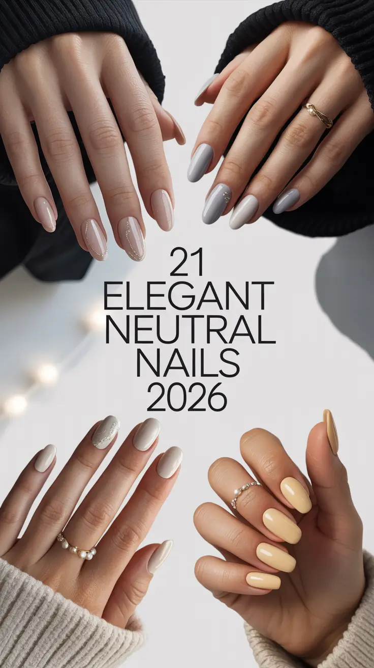 Elegant Neutral Nails 2026 — Classy Inspo and Fresh Neutral Designs for the New Year
