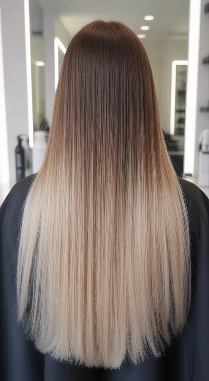 straight hairstyles Blended Perfection Flow