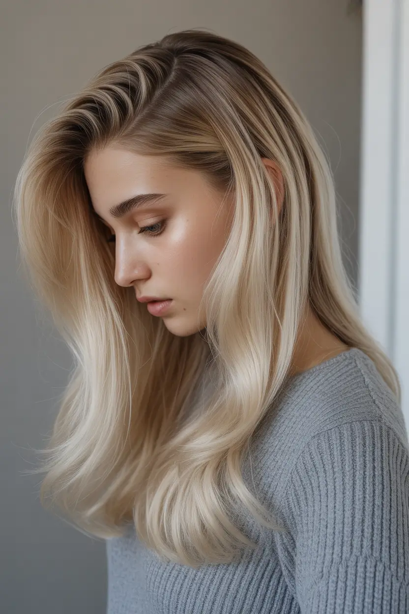straight hairstyles Modern Side Flow