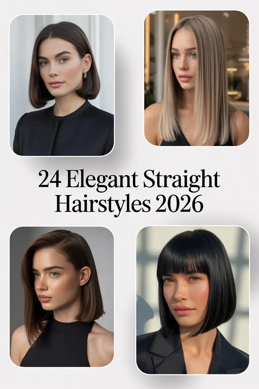Elegant Straight Hairstyles 2026 That Define Modern Sleek Beauty