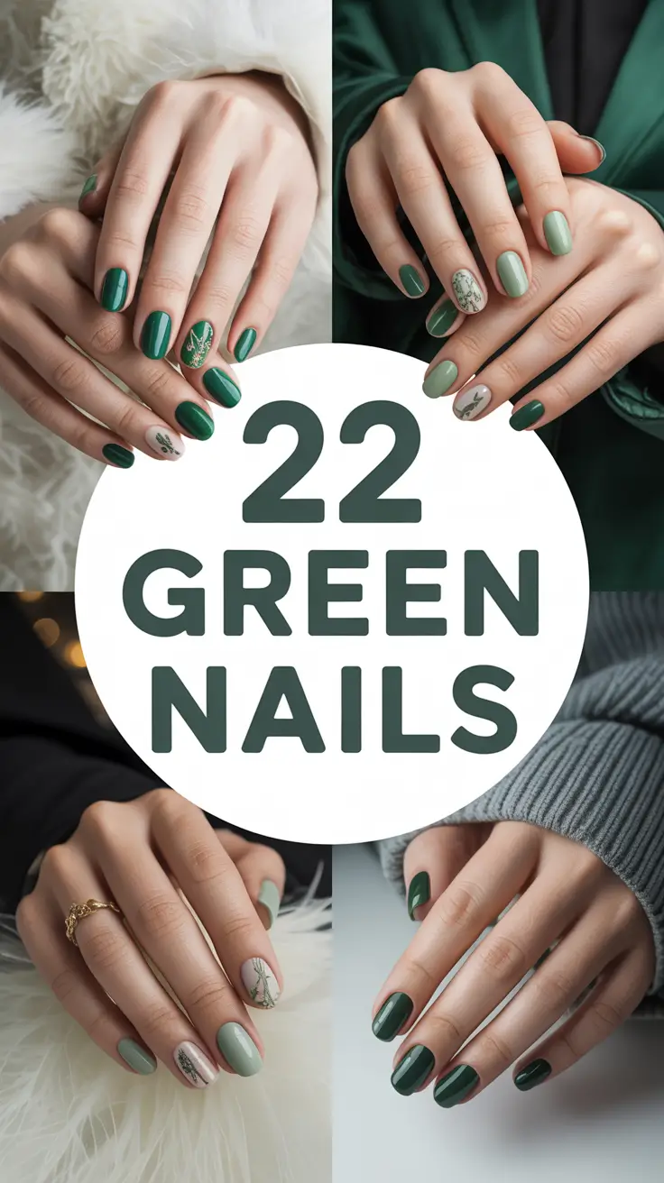 Green Nails 2026 — Fresh Designs, Trendy Shades and Inspo for the New Year