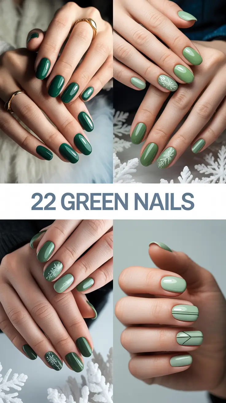 Green Nails 2026 — Fresh Designs, Trendy Shades and Inspo for the New Year