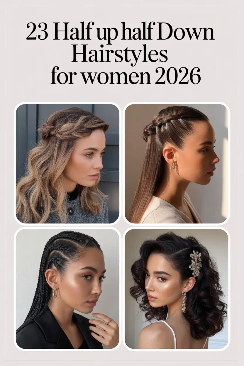 Half Up Half Down Hairstyles for Women 2026 That Redefine Effortless Elegance
