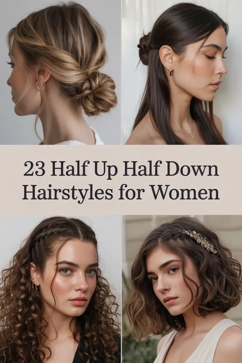 Half Up Half Down Hairstyles for Women 2026 That Redefine Effortless Elegance