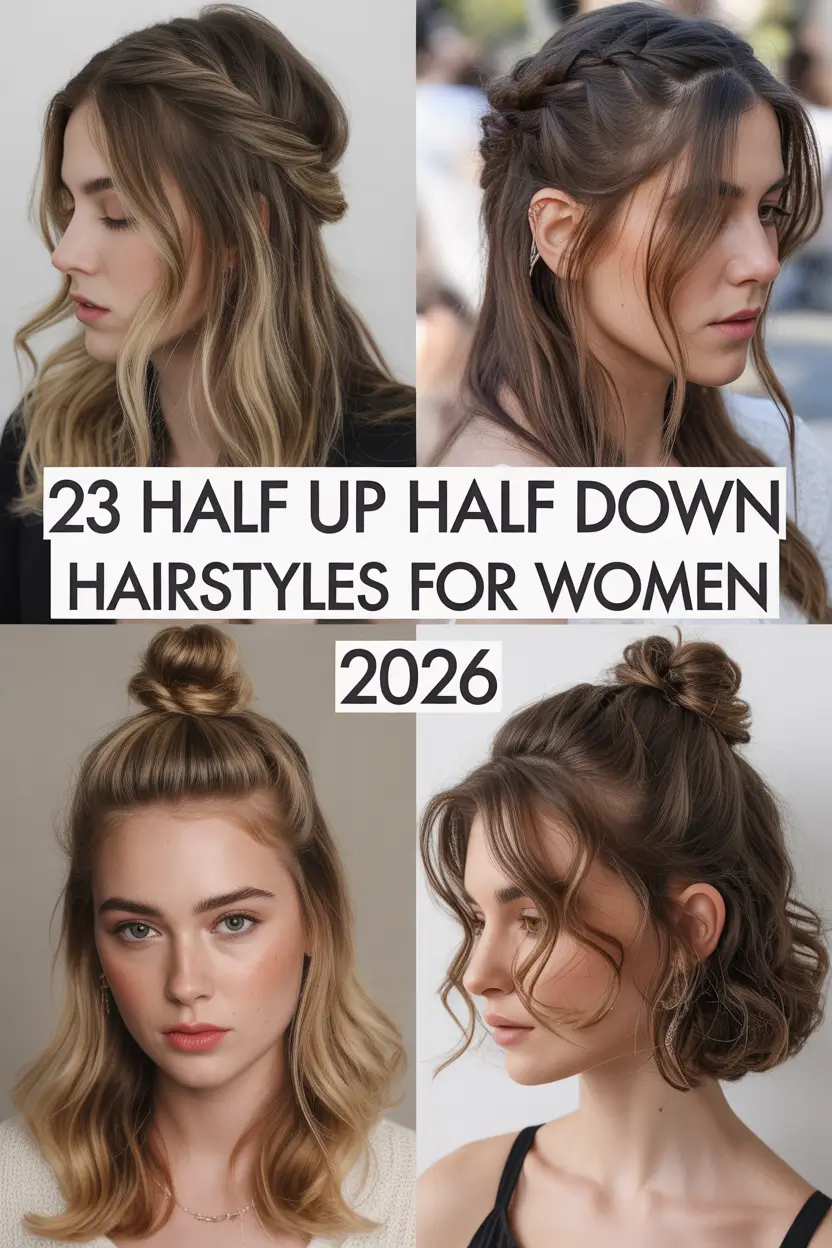 Half Up Half Down Hairstyles for Women 2026 That Redefine Effortless Elegance