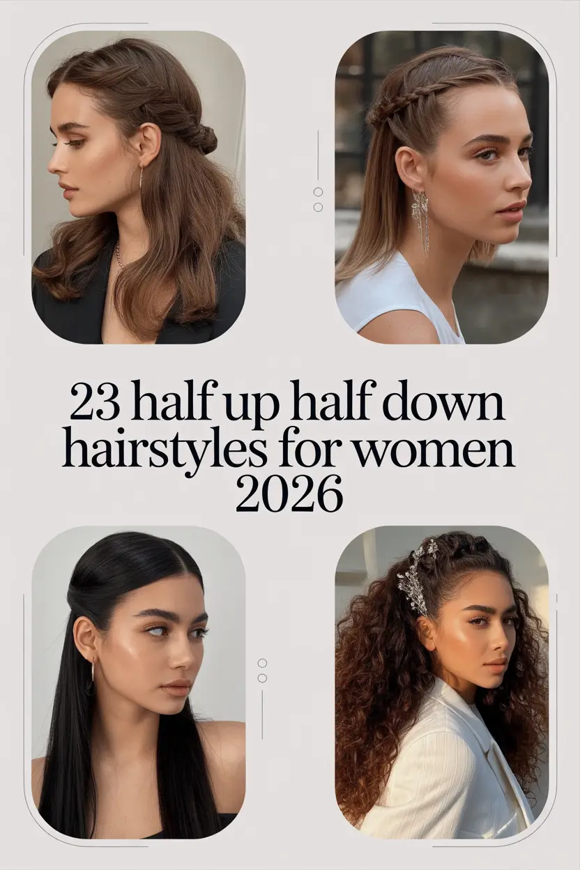 Half Up Half Down Hairstyles for Women 2026 That Redefine Effortless Elegance