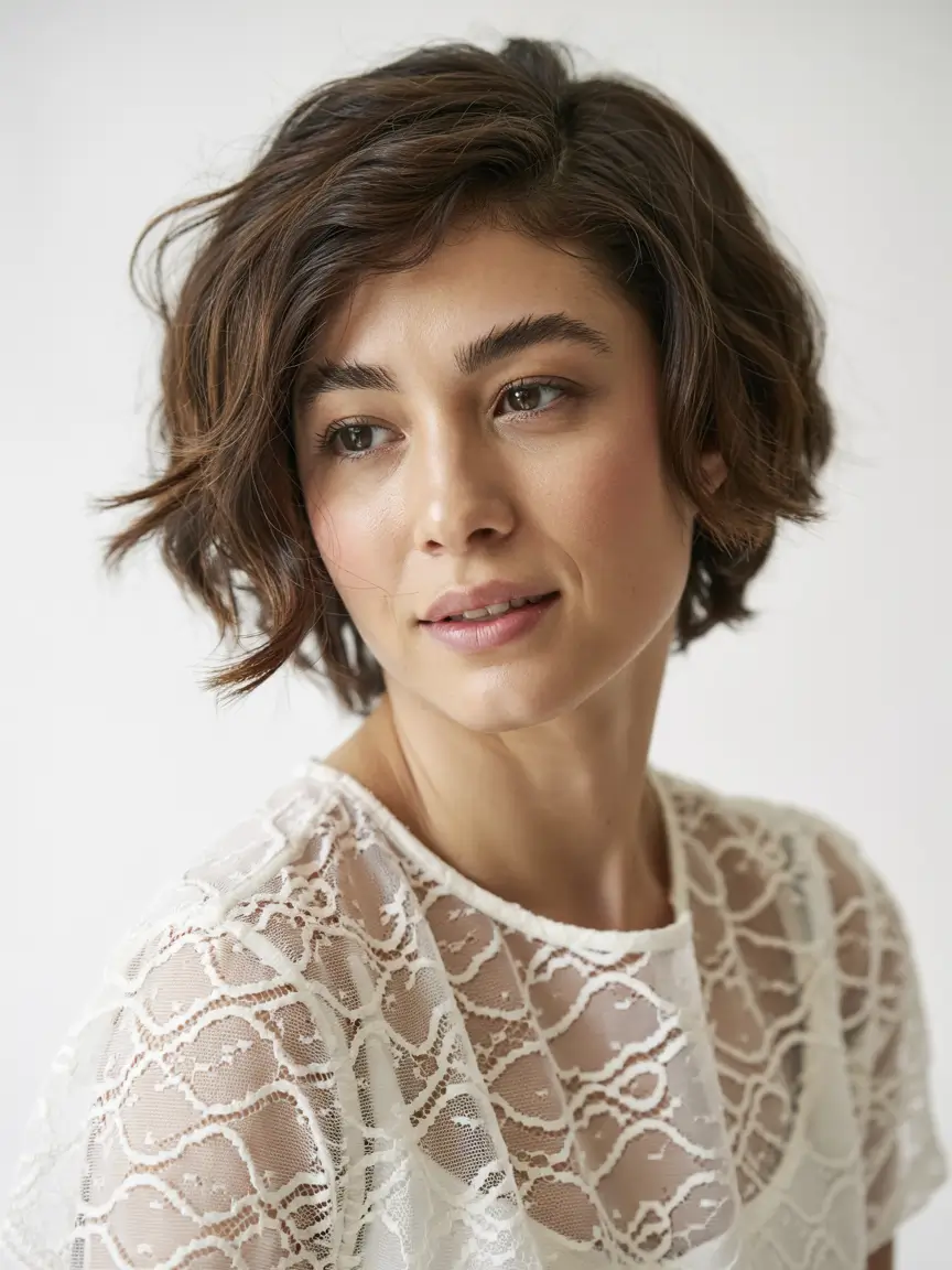 asymmetrical pixie trends 2026 Soft Cocoa Tousle