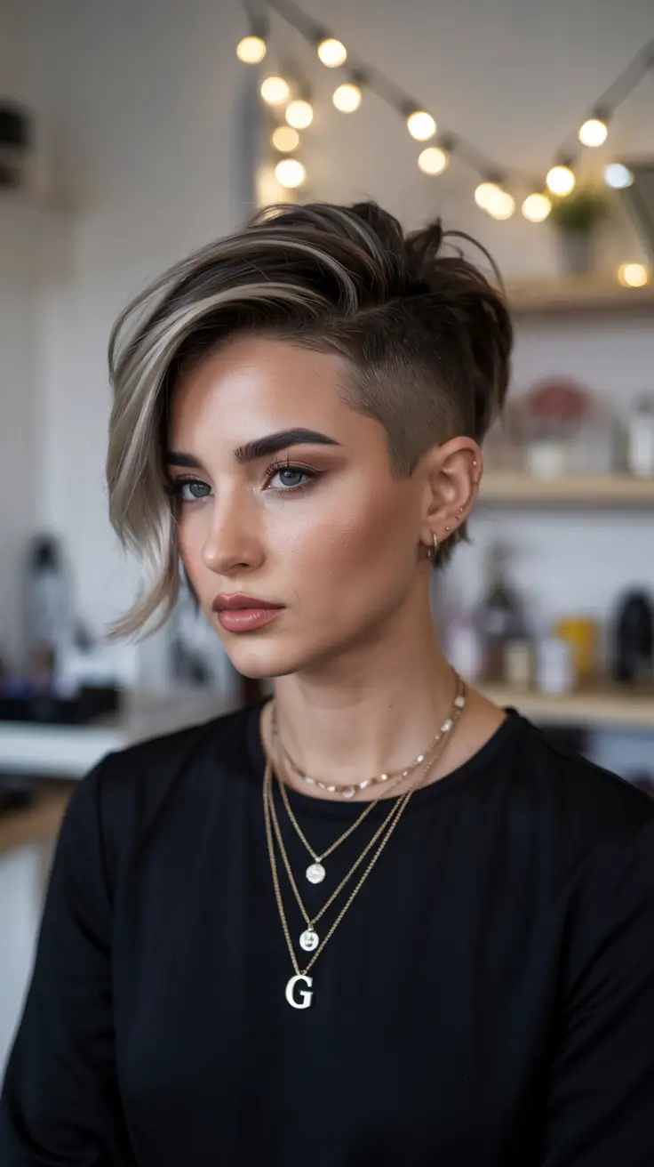 asymmetrical pixie trends 2026 Silver Rebel Undercut