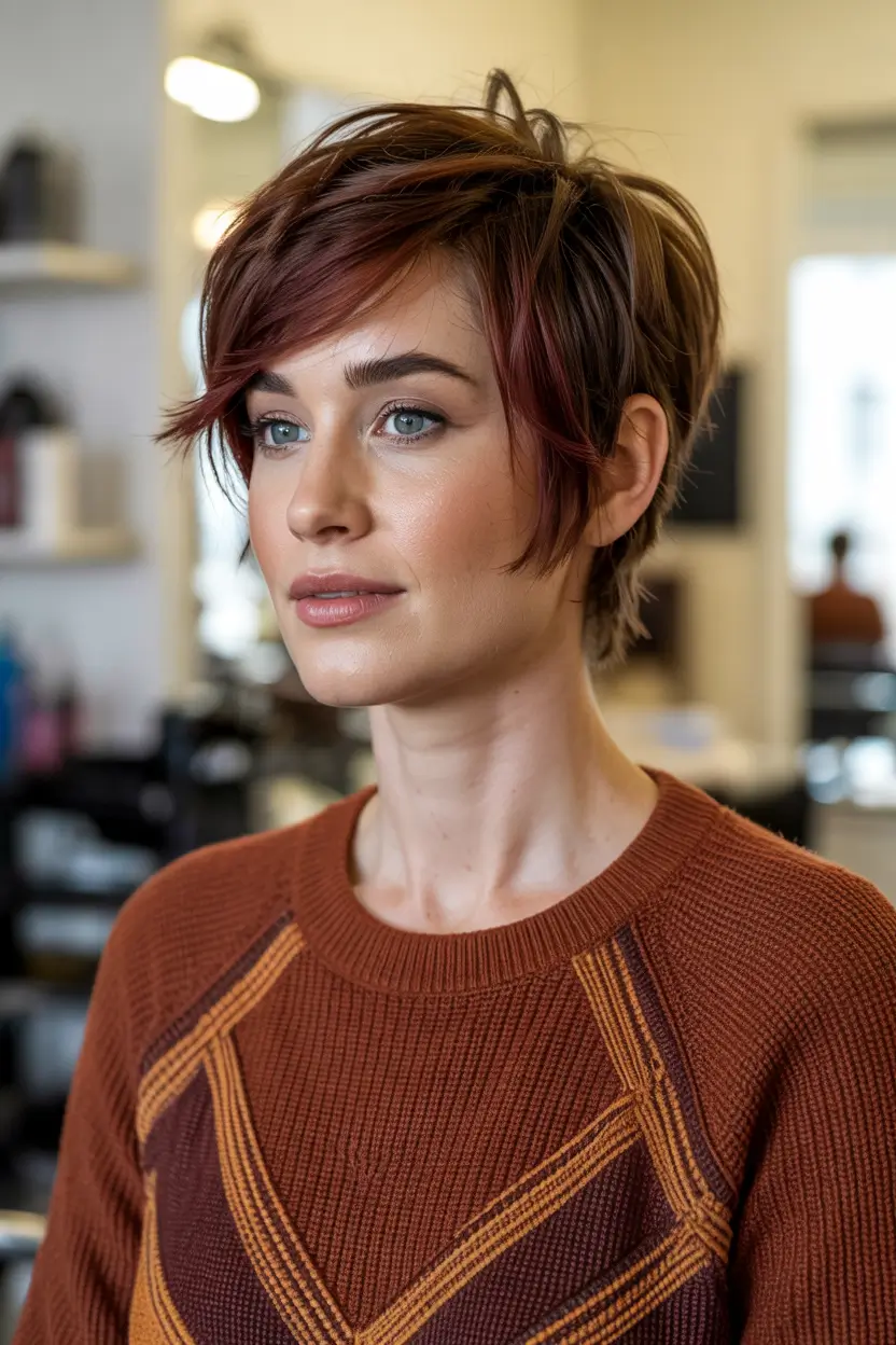 asymmetrical pixie trends 2026 Autumn Ember Pixie