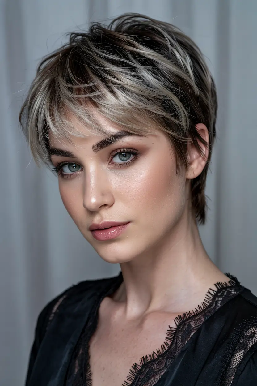 asymmetrical pixie trends 2026 Frosted Edge Pixie