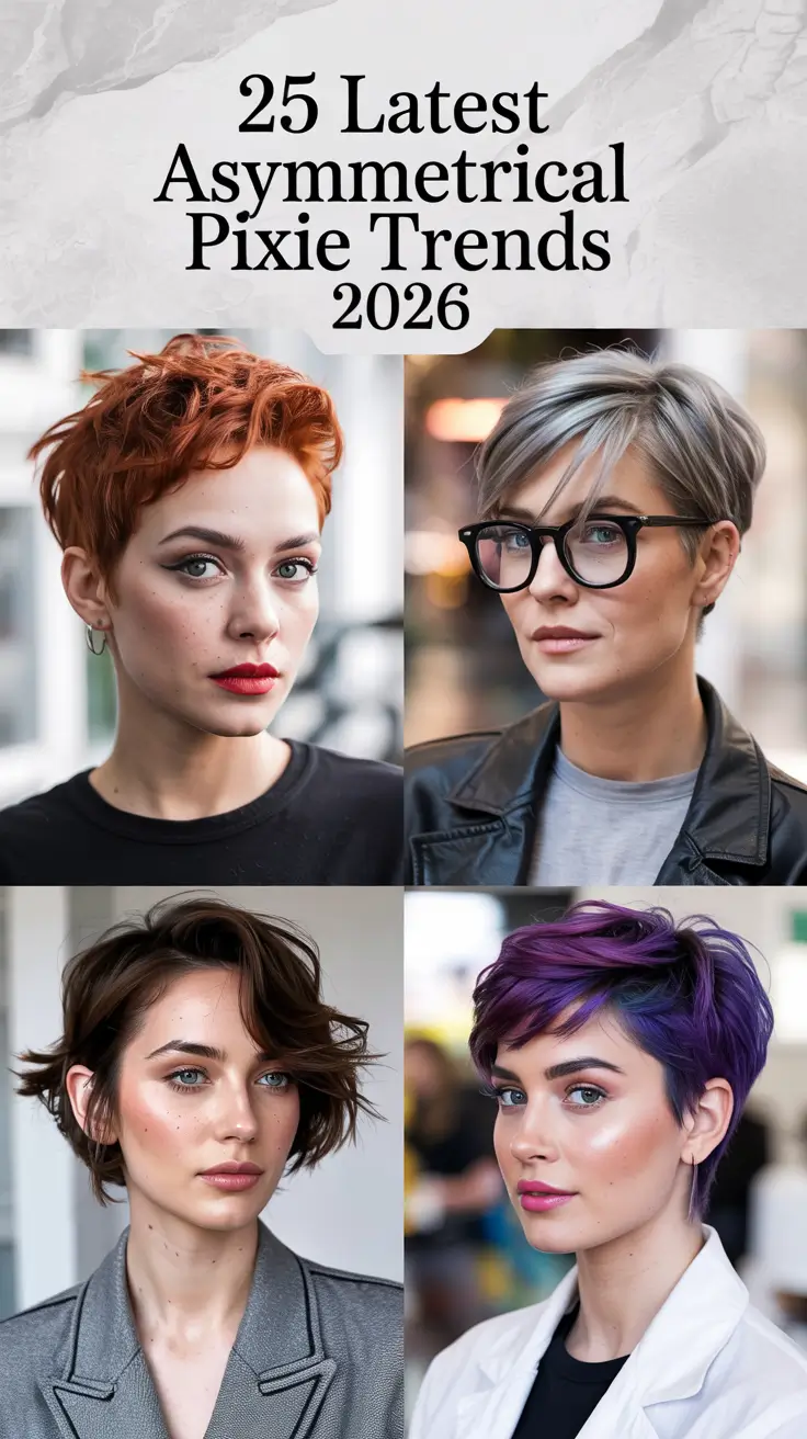 Latest Asymmetrical Pixie Trends 2026 — Chic, Edgy, and Totally Wearable Short Haircuts
