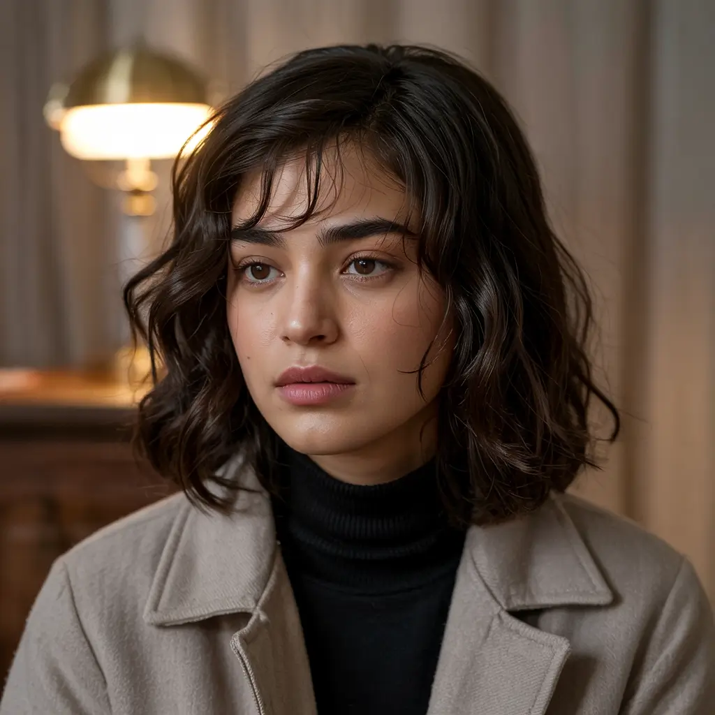 haircuts for wavy hair medium Classic Bob With Modern Texture