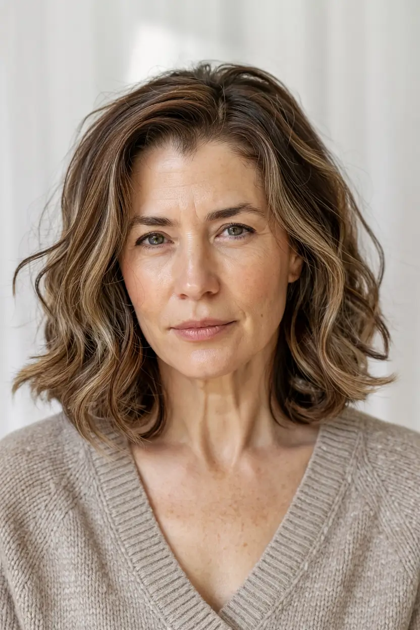 haircuts for wavy hair medium round face Dimensional Soft Bob