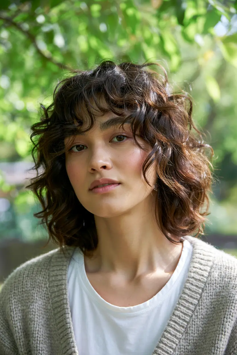 haircuts for wavy hair medium layered Curly Shag Revival