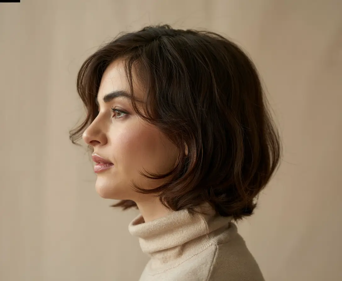 layered haircuts short Classic Short Bob Elegance