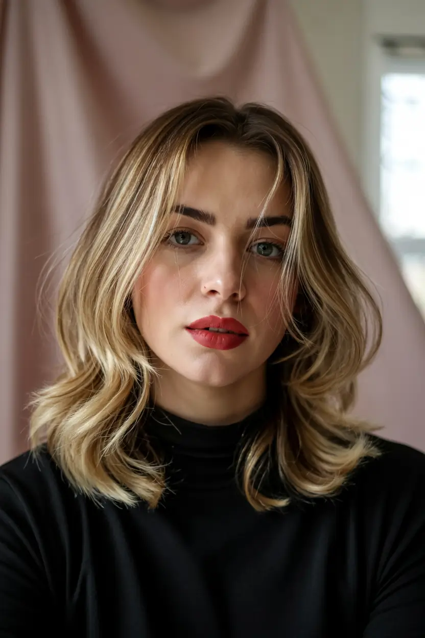 lob haircut with layers Golden Volume Lob