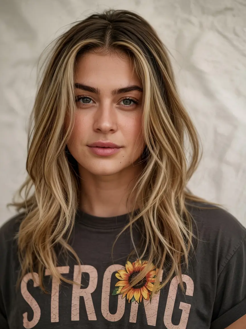 haircuts for long hair layers Soft Blonde Layers with a Casual Edge