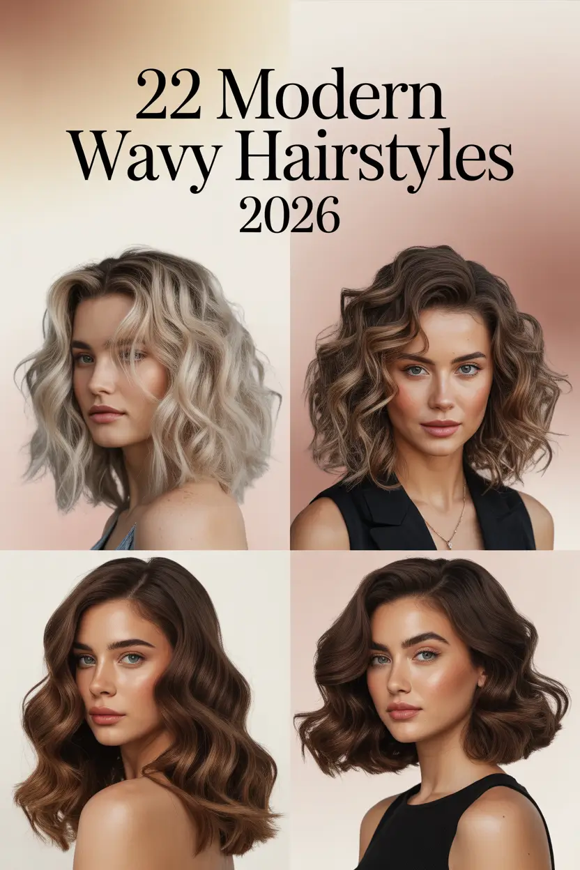 Modern Wavy Hairstyles 2026 – Fresh Hair Inspo for Every Length and Mood