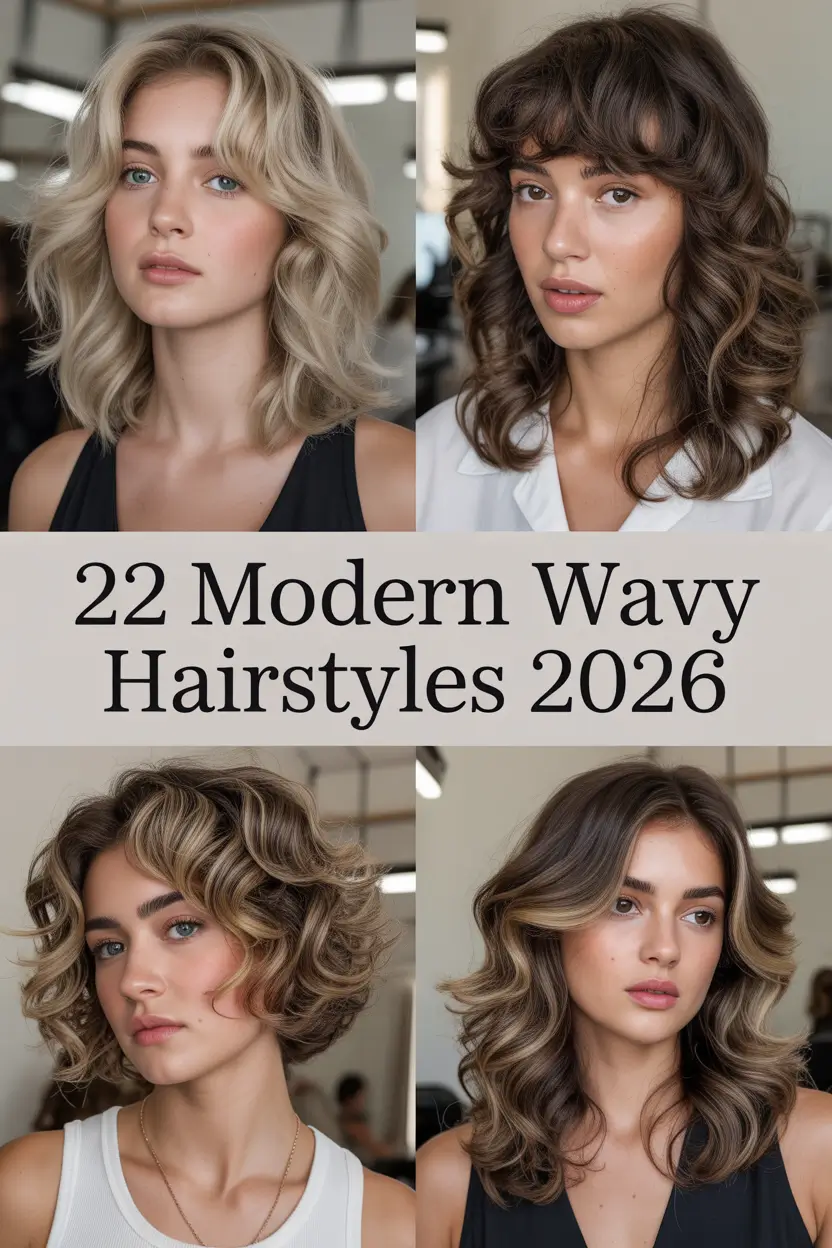 Modern Wavy Hairstyles 2026 – Fresh Hair Inspo for Every Length and Mood