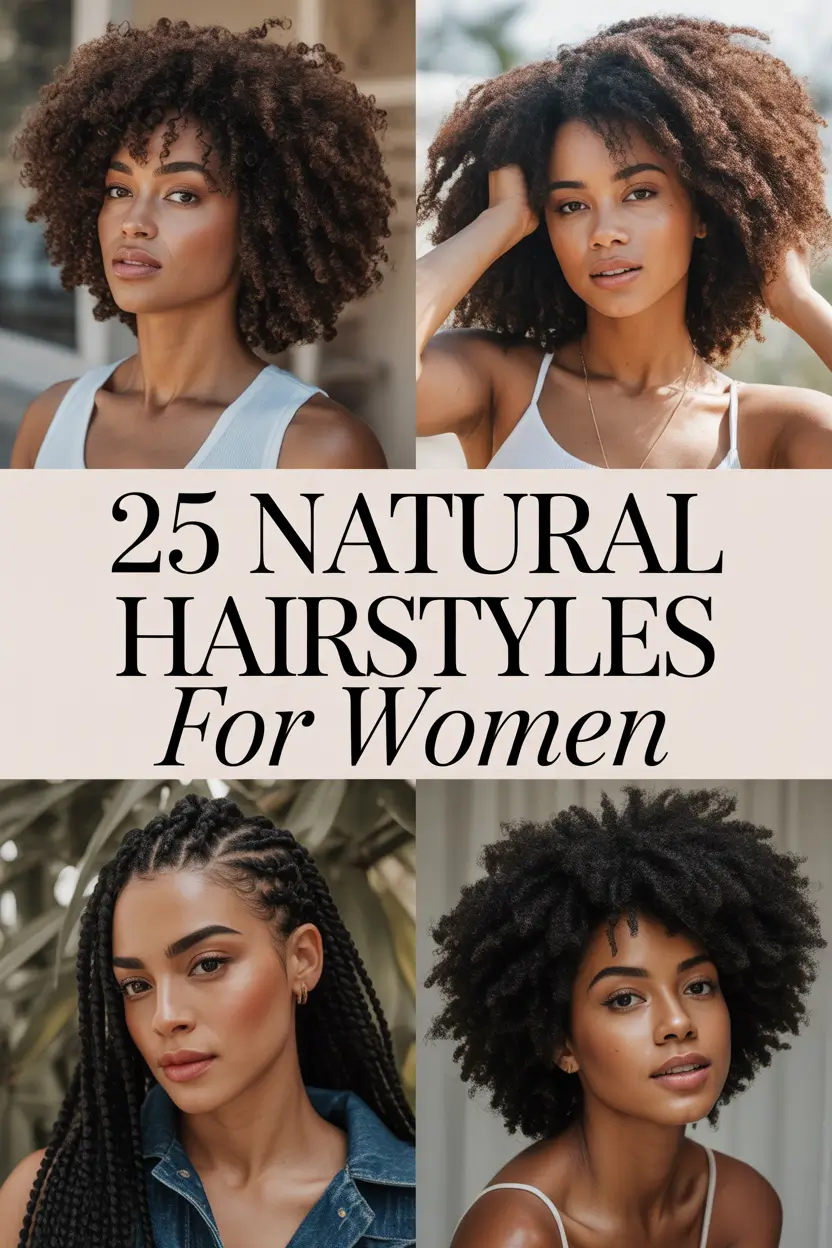 Natural Hairstyles for Women 2026 – Fresh, Cute & Easy Natural Hairstyle Ideas for Every Texture