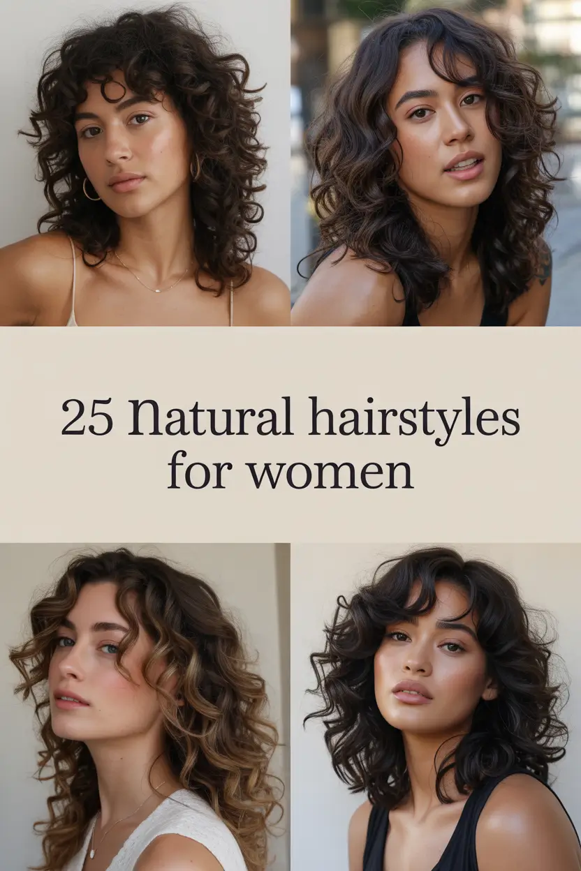 Natural Hairstyles for Women 2026 – Fresh, Cute & Easy Natural Hairstyle Ideas for Every Texture