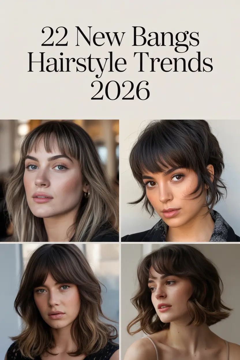 New Bangs Hairstyle Trends 2026 — Fresh Fringe Ideas for Every Face Shape