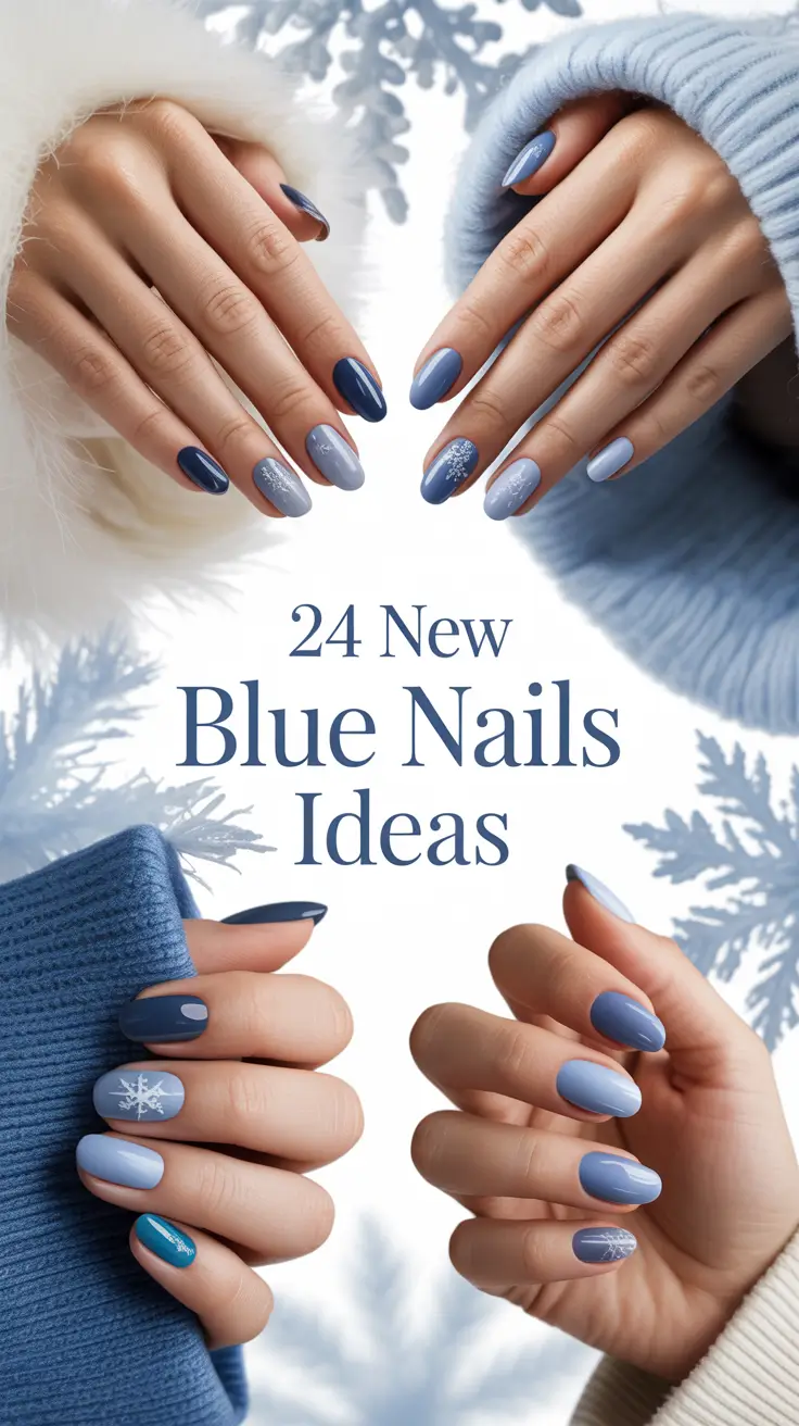 New Blue Nails Ideas 2026 – Fresh Winter Designs and Inspo in Every Shade of Blue
