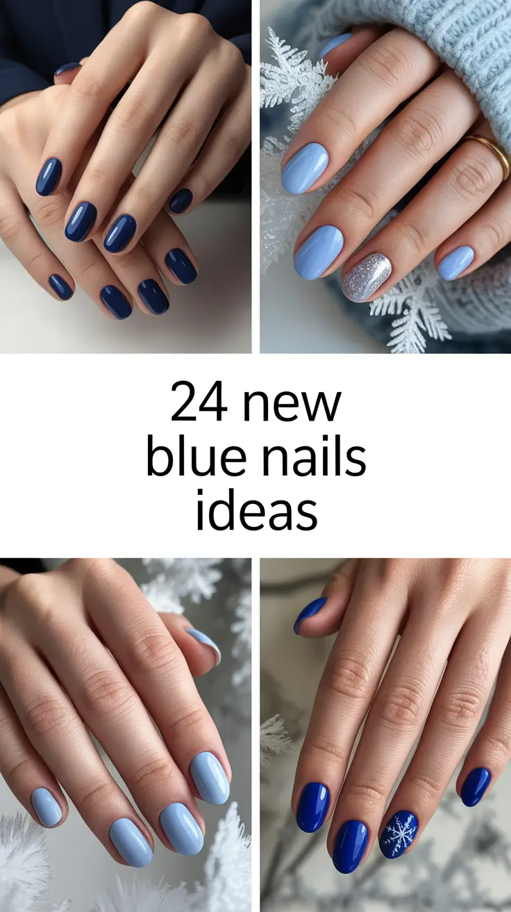 New Blue Nails Ideas 2026 – Fresh Winter Designs and Inspo in Every Shade of Blue