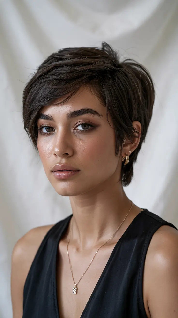 haircuts inspo short Edgy Pixie with Modern Flair