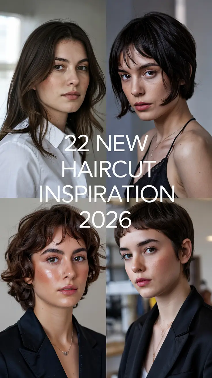 New Haircut Inspiration 2026 – Trendy Layers, Waves, and Styles for Every Face Shape