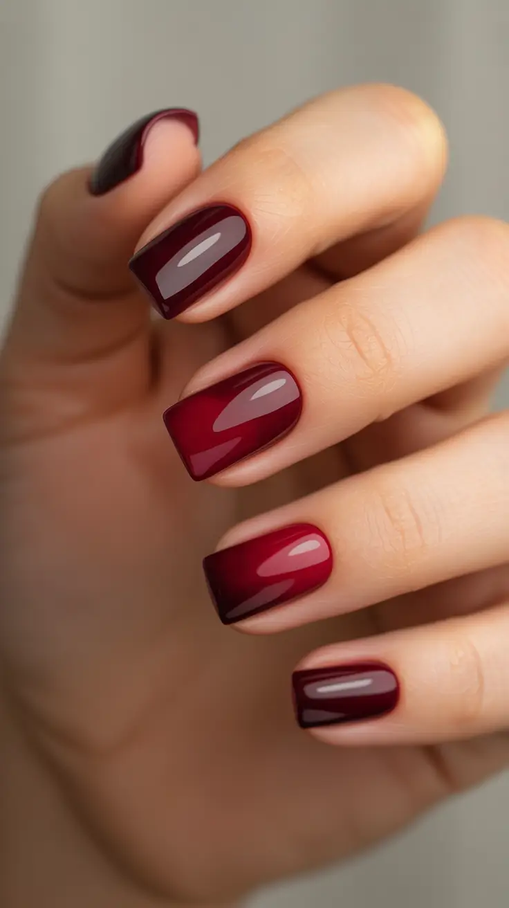 nail colors winter 2026 Cranberry Shadow Luxe