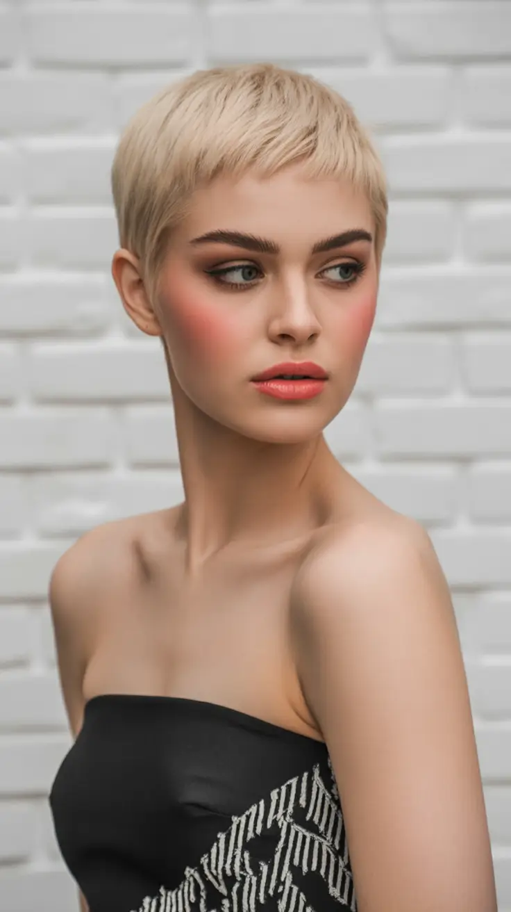 pixie hairstyles 2026 Sleek Micro Crop Pixie With Minimalist Definition