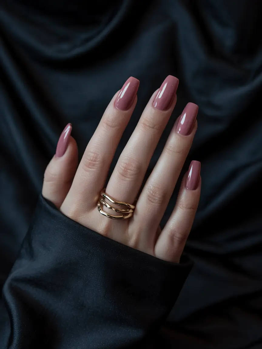 pink nails inspiration 2026 Classic Mauve Pink for a Chic 2026 Mood