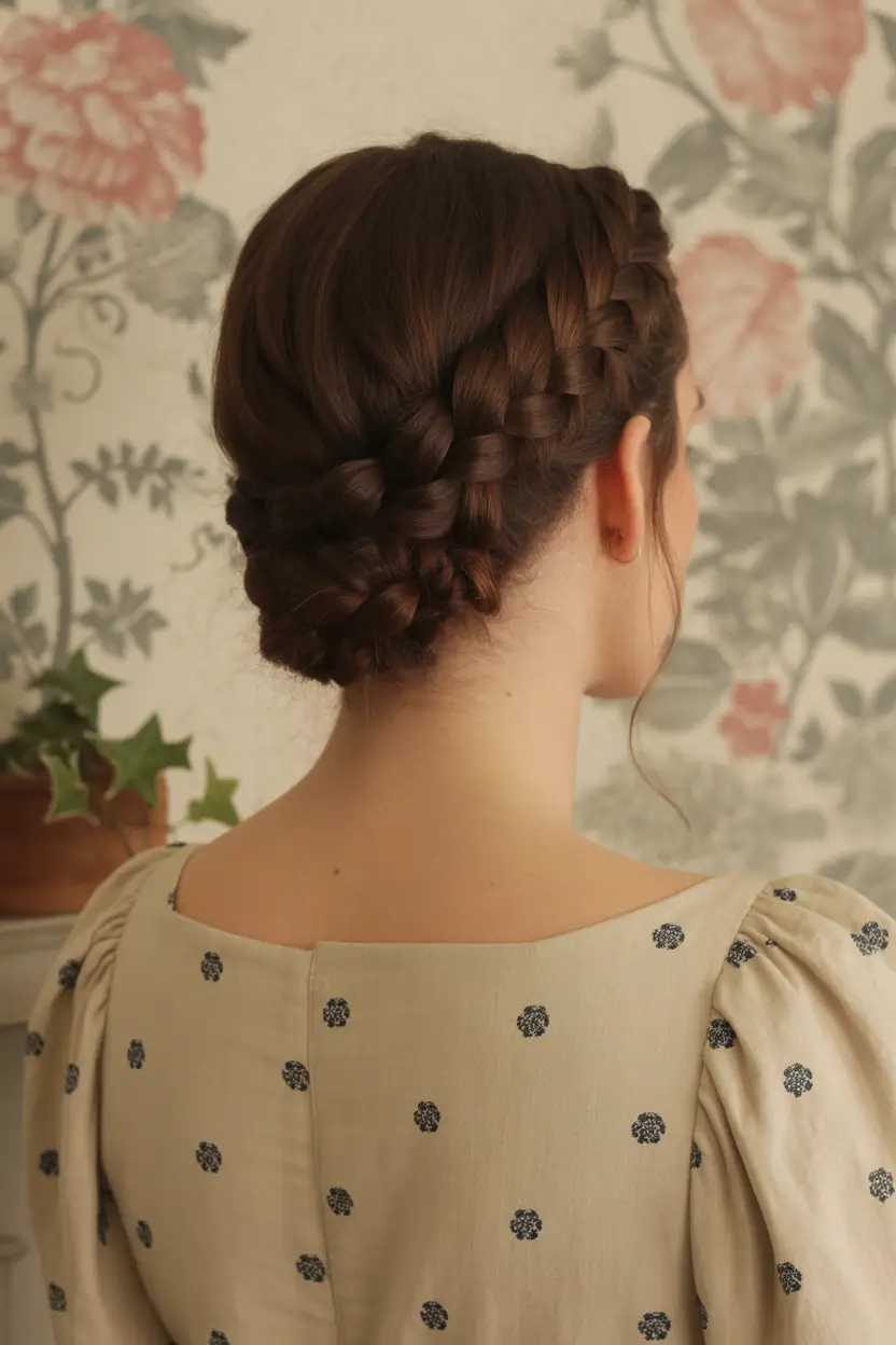 buns hairstyles Braided Romance Bun