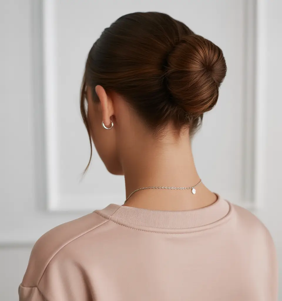 buns hairstyles Polished Espresso Bun