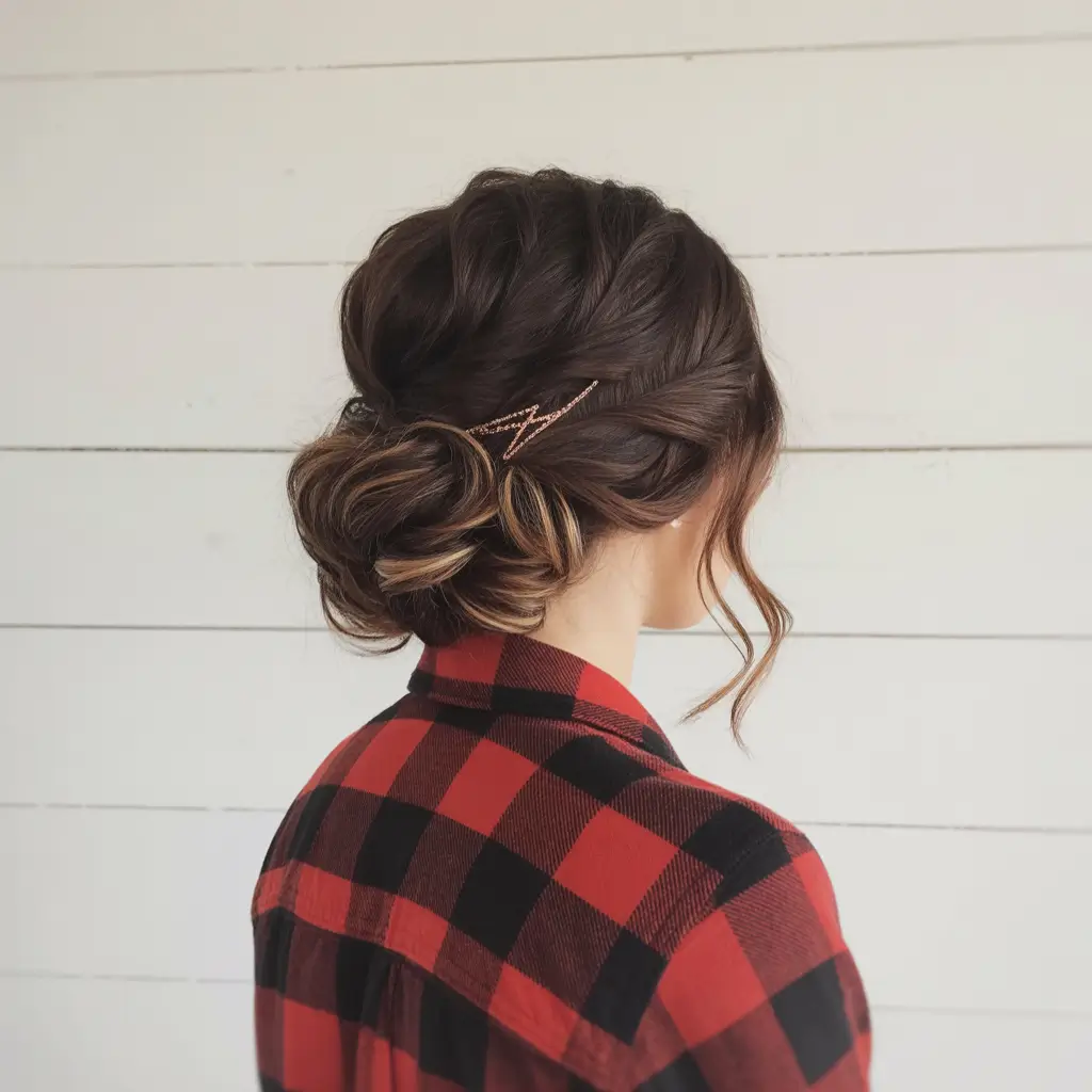 buns hairstyles Rustic Low Twist Bun