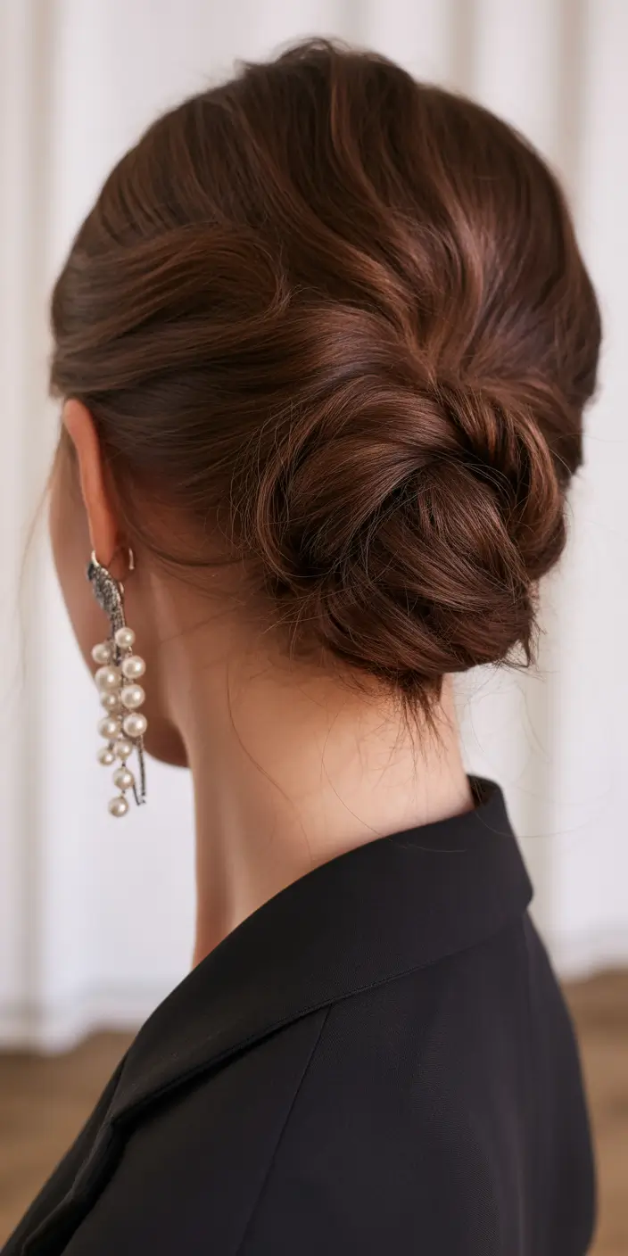 buns hairstyles Classic Low Twist Bun