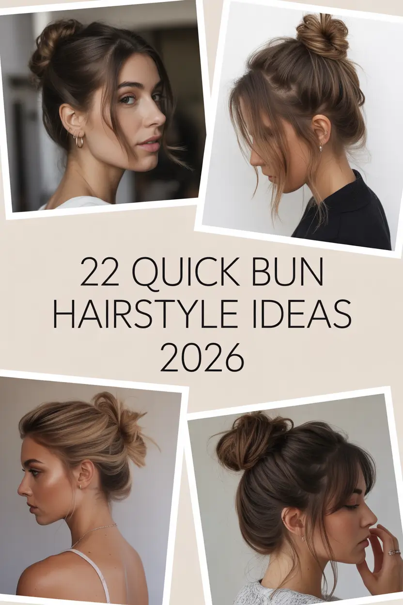 Quick Bun Hairstyle Ideas 2026 for Effortless and Chic Looks