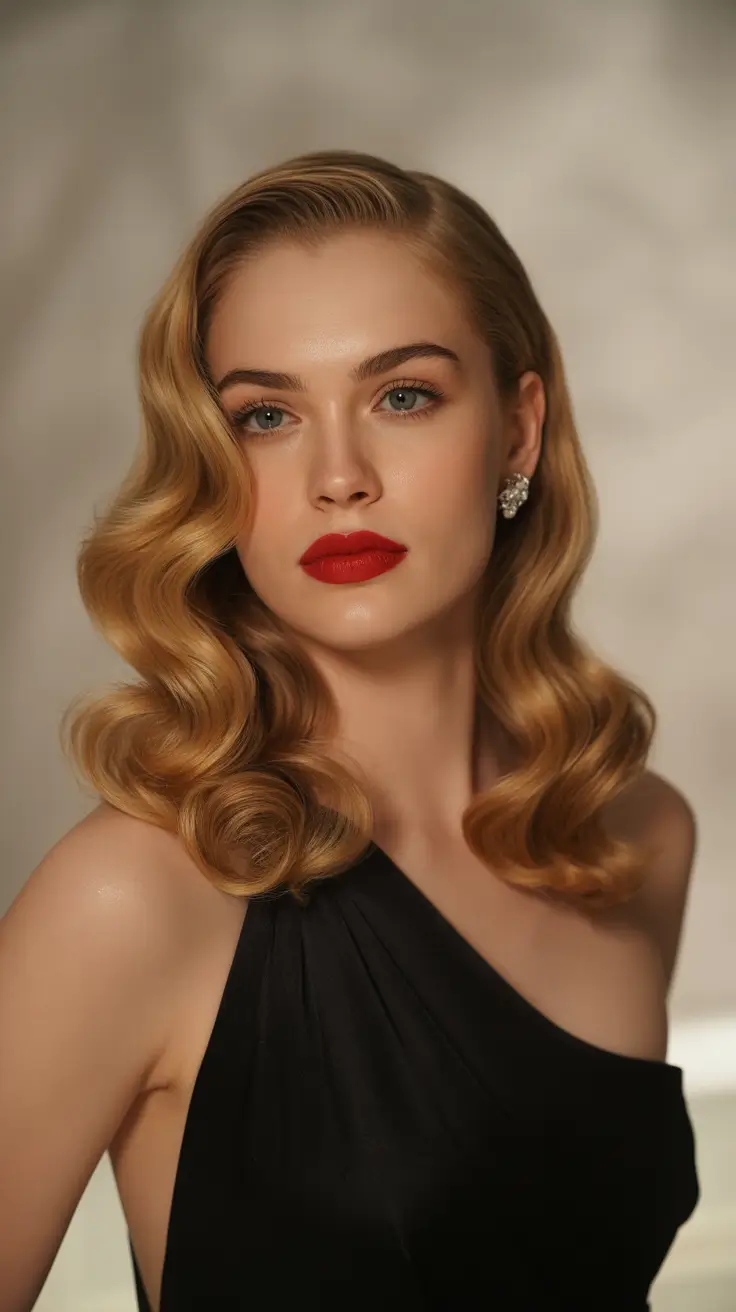 side part hairstyles Champagne Wave Perfection