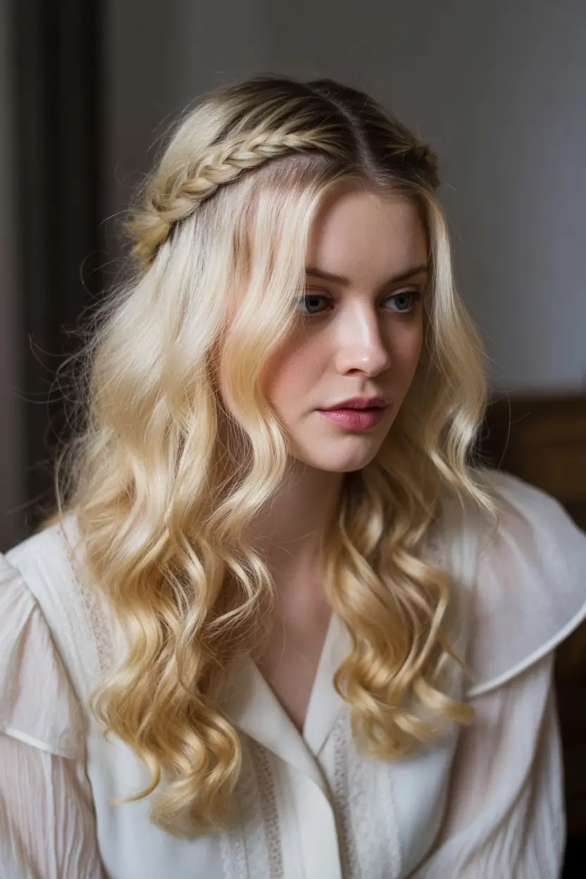 side part hairstyles Golden Boho Grace
