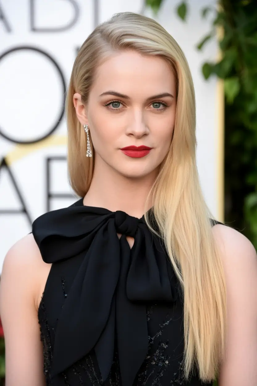 side part hairstyles Satin Sleek Perfection