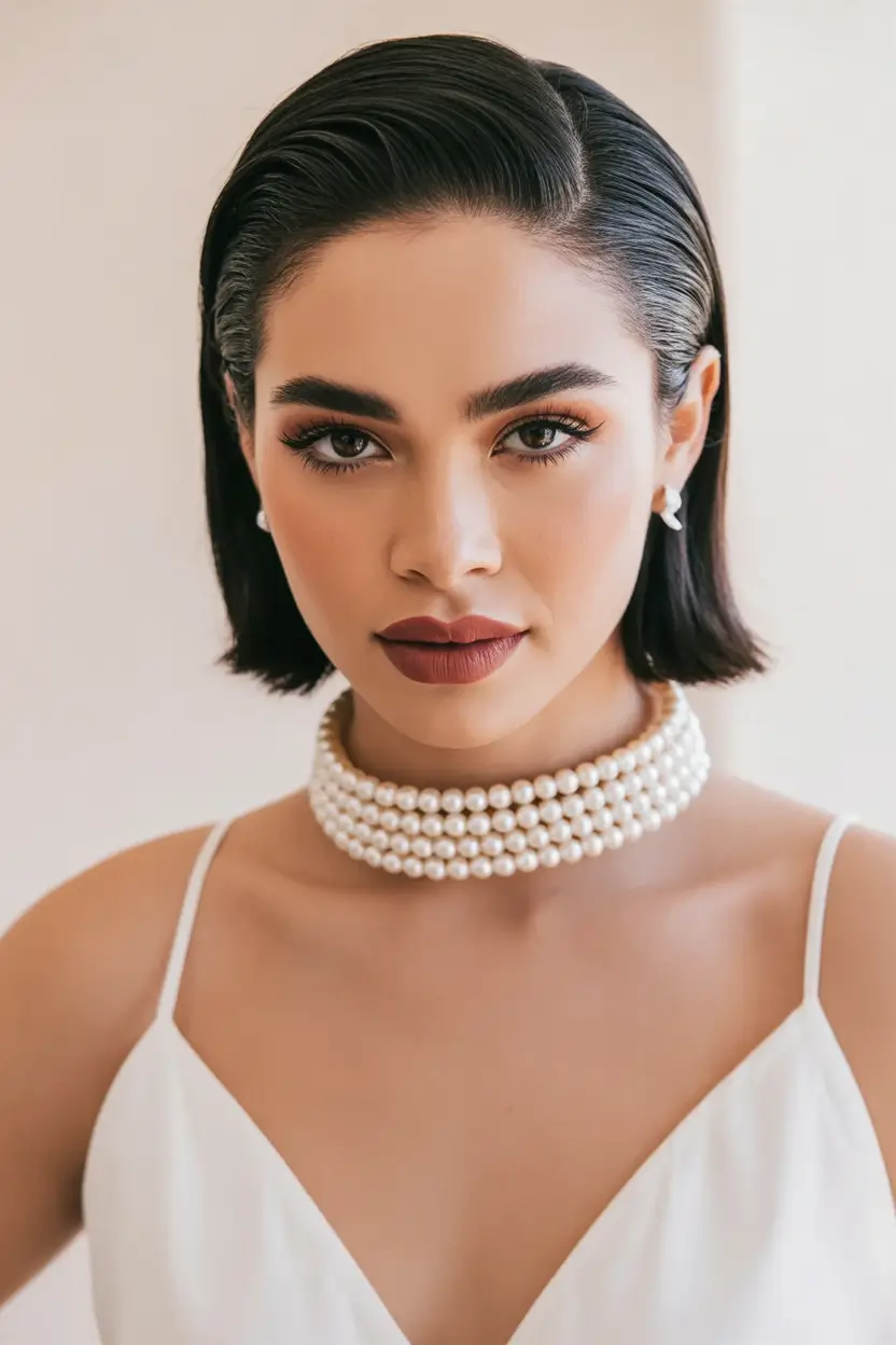 side part hairstyles Modern Wet Elegance