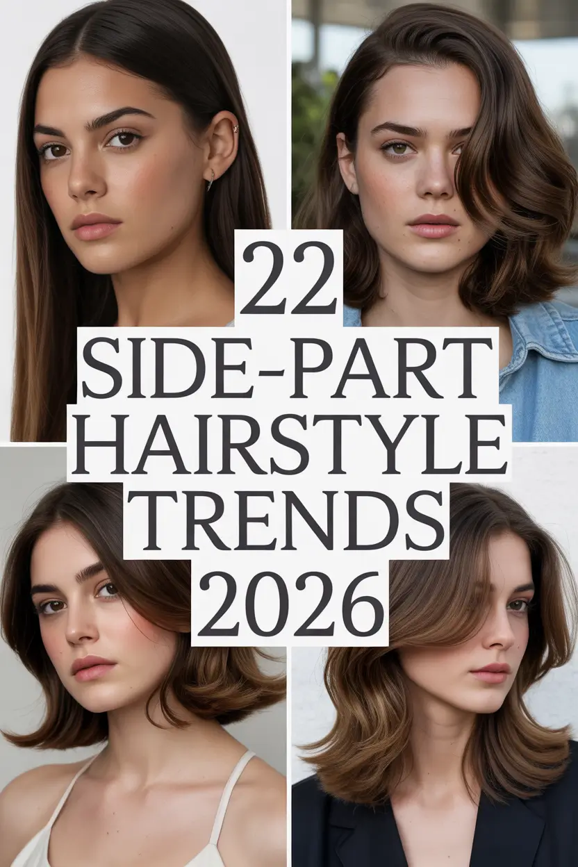 Side-Part Hairstyle Trends 2026 – Elegant, Natural & Effortless Hair Ideas for Every Look