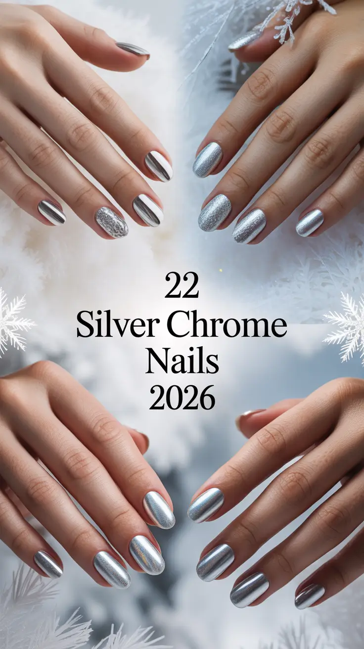 Silver Chrome Nails 2026 — Fresh Metallic Designs and Winter-Ready Chrome Ideas
