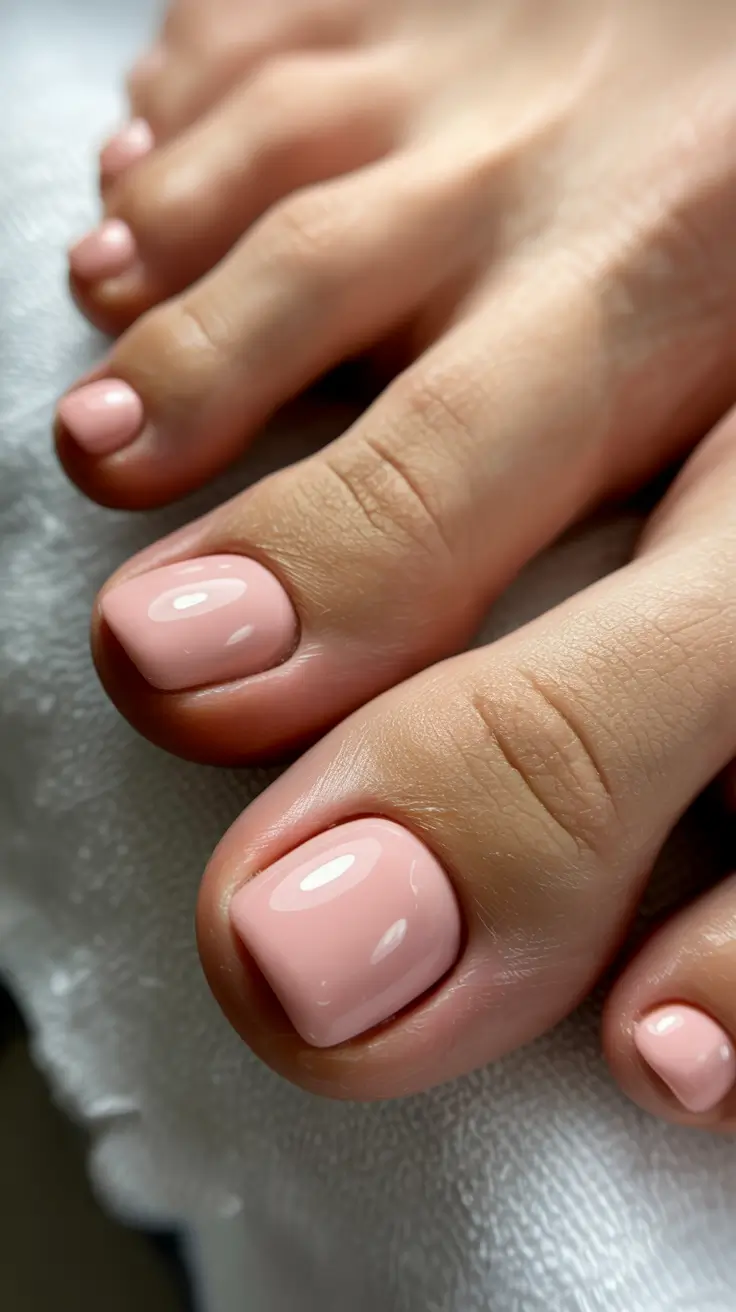 toe nails ideas Classic Blush Silk Shine