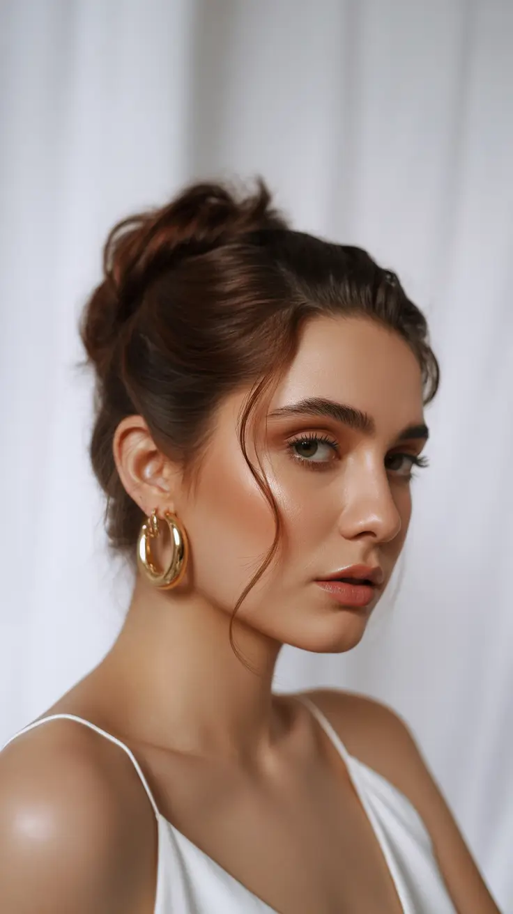 easy hairstyles Soft Romantic Bun