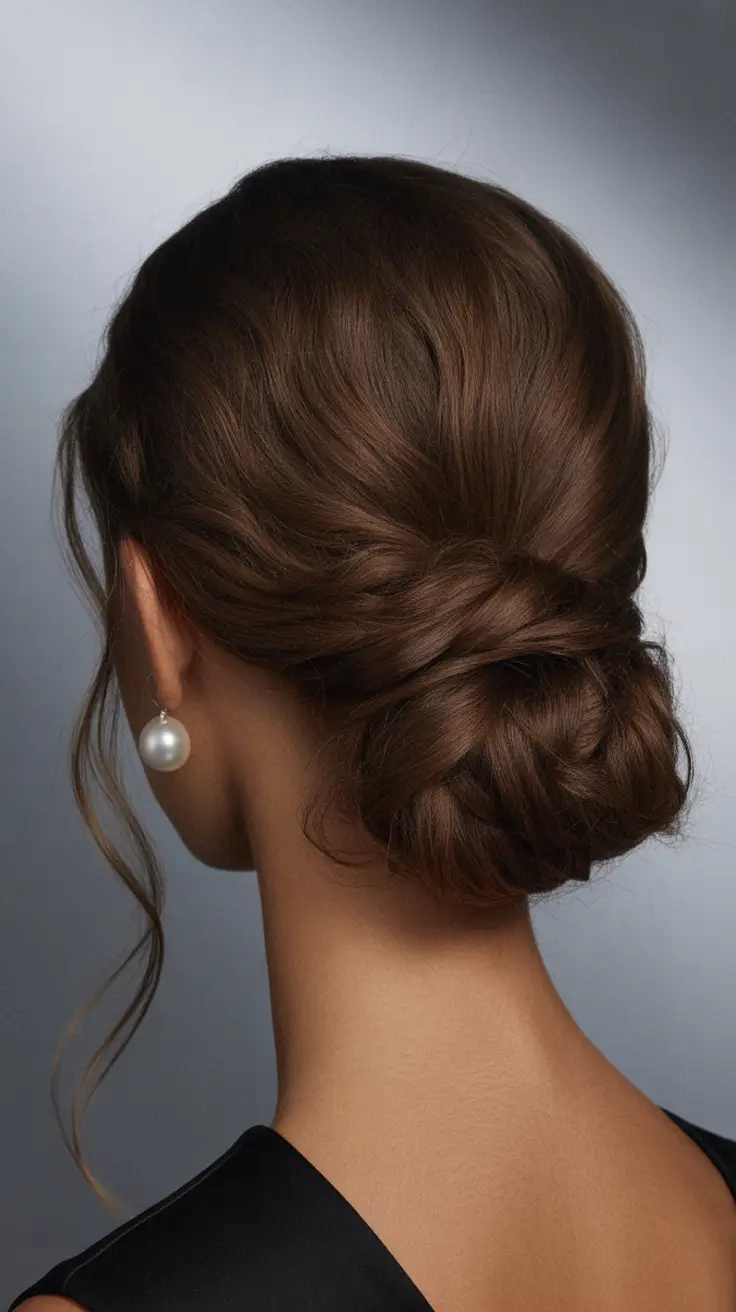 easy hairstyles Textured Low Bun
