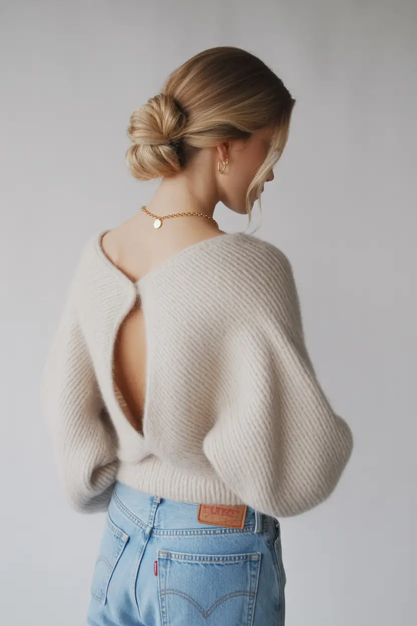 easy hairstyles Cozy Low Knot