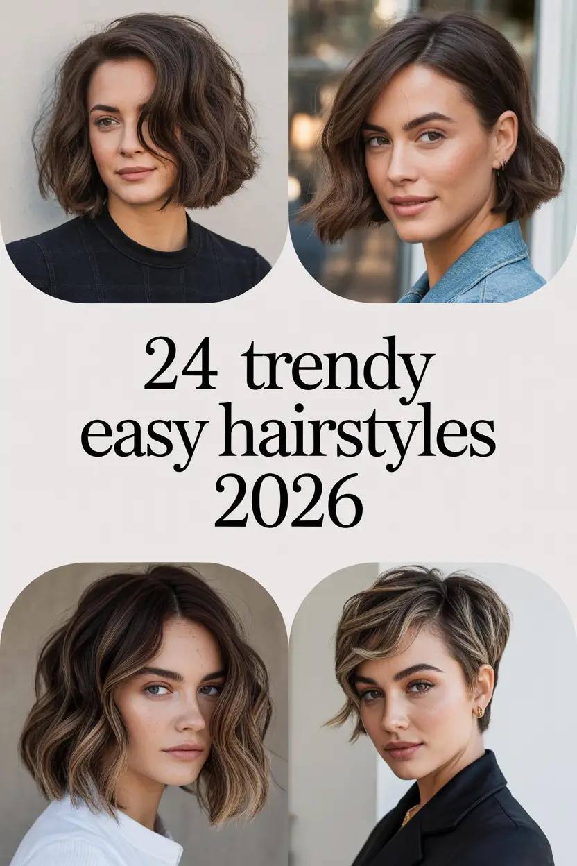 Trendy Easy Hairstyles 2026 – Fresh, Cute & Simple Ideas for Every Hair Type