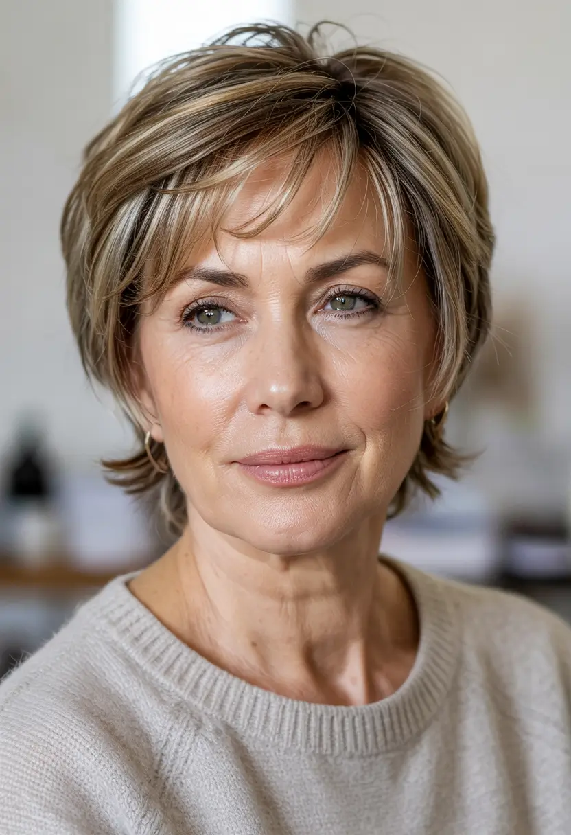 haircuts-for-women-over-60-short-length-textured-bixie